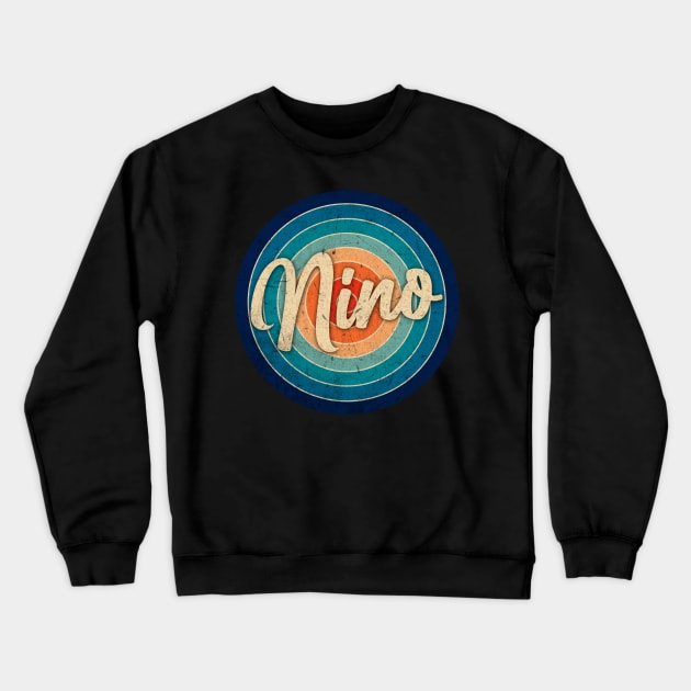 Personalized Name Nino Classic Style Birthday Anime Crewneck Sweatshirt by Amir Dorsman Tribal